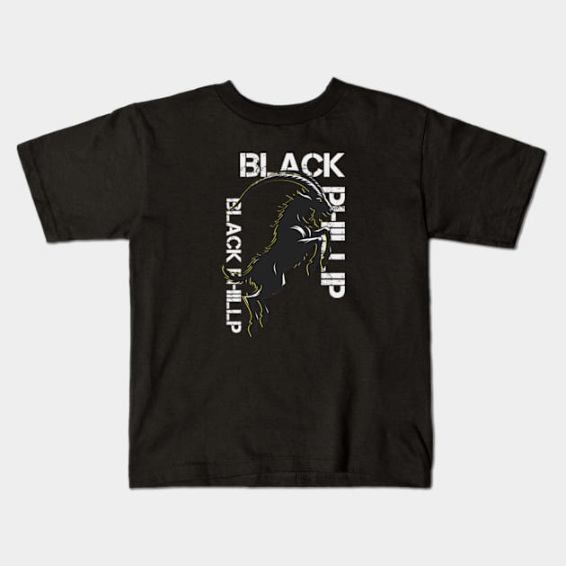 Live Deliciously Black Phillip The Witch Movie Kids T-Shirt by poppoplover